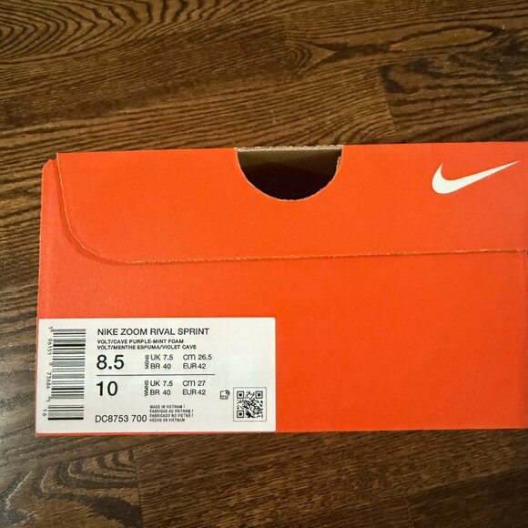Nike Zoom Rival Sprint Track & Field Spikes Women’s 10 Volt DC8749-700 NWT - Picture 5 of 6